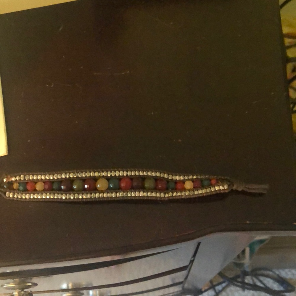 Multi color brown cord bracelet
